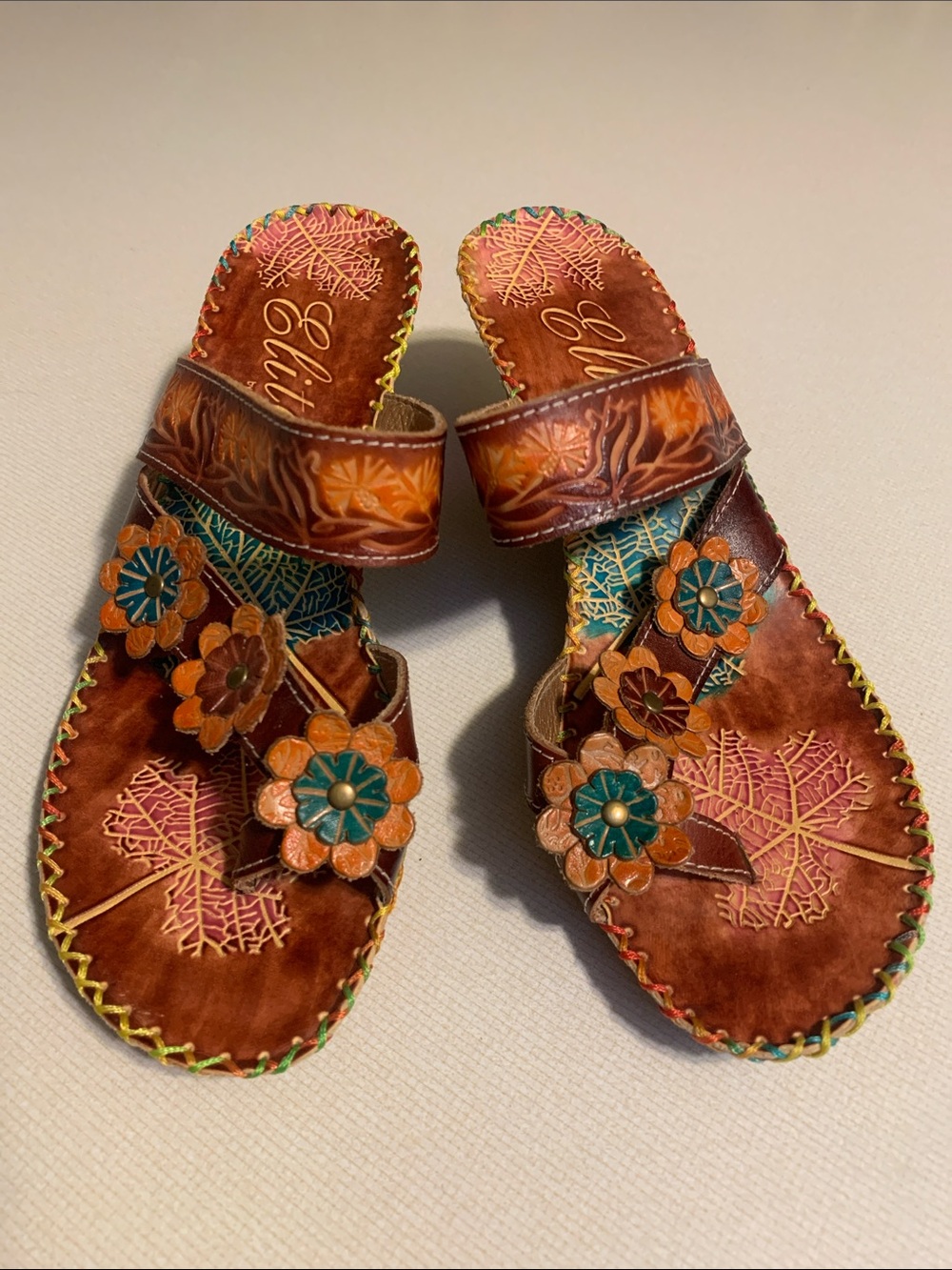 Elite “Havana”Heeled Leather Sandal
